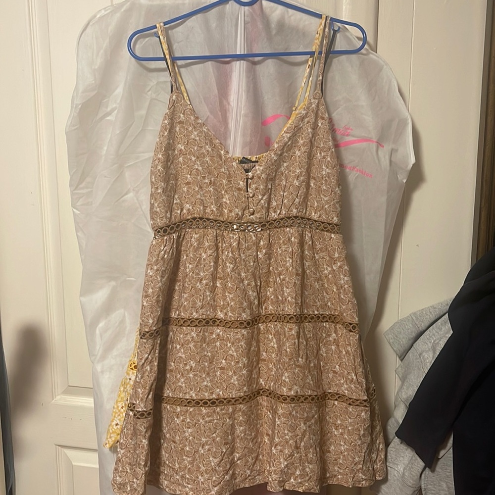 Brown Dress.